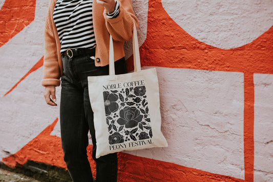 Noble Coffee 2025 Peony Festival Tote Bag PRE-ORDER