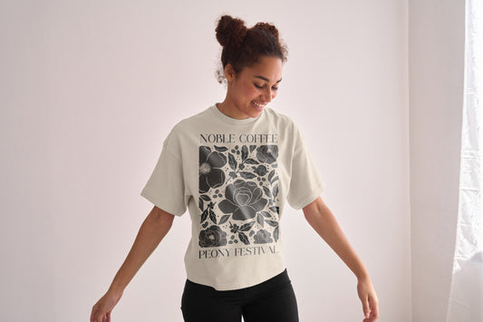 Noble Coffee 2025 Peony Festival Adult T-Shirt PRE-ORDER